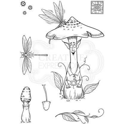 Pink Ink Designs Shiitake Happens A6 Clear Stamp