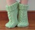 Cabled Foot Cozies