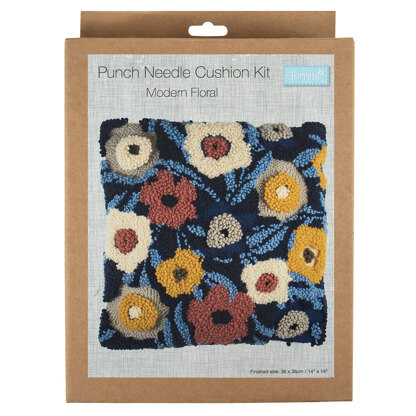 Square Punch Needle Kit - Wildflowers - Stitched Modern