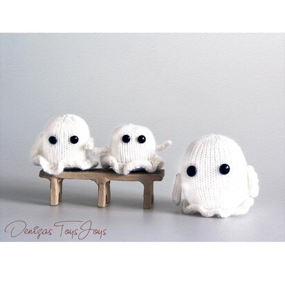 3 Sweet Ghosts - knitting pattern