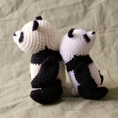 テディベア型パンダあみぐるみ / Teddy Panda bear amigurumi