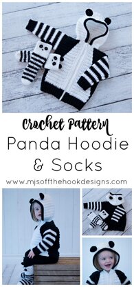 Panda Hoodie and Socks