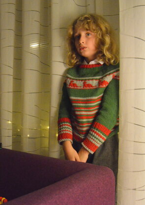 Little boy's Christmas sweater