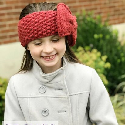 Giant Bow Ear Warmer