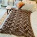 Ribbed Cable Throw Blanket