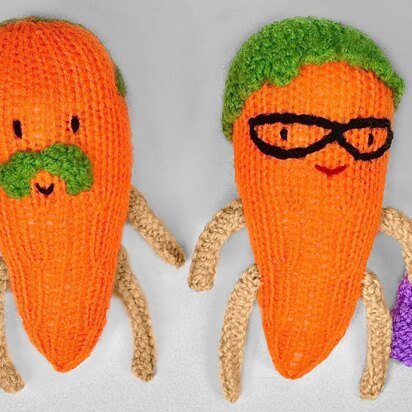 Grandma and Grandpa Kevin the Carrot plushies