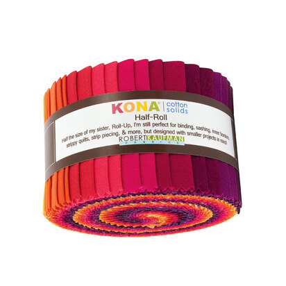 Robert Kaufman Kona Cotton Solids 2.5in Strip Roll - HR-145-24