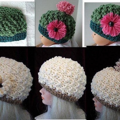 Bobble Stitch Crochet Hat by SweetPotatoPatterns