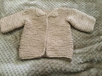 Baby's First Cardigan in Lion Brand Jiffy - 60131AD