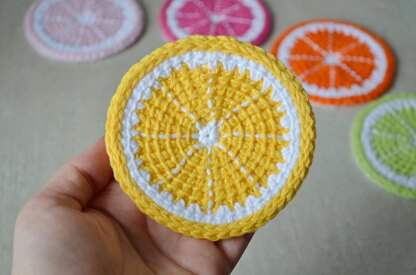 Citrus slice coaster