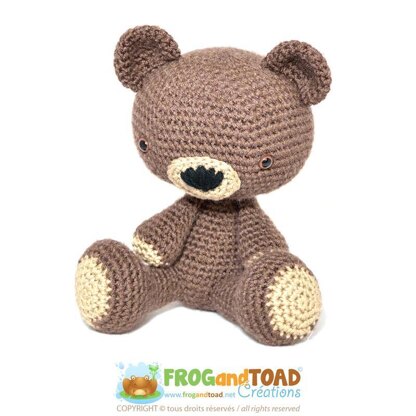 TEDDY Le Nounours ( Teddybär ) Amigurumi Crochet - FROGandTOAD Créations