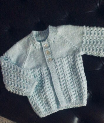 Lullaby jacket in James C Brett Baby Twinkle  DK