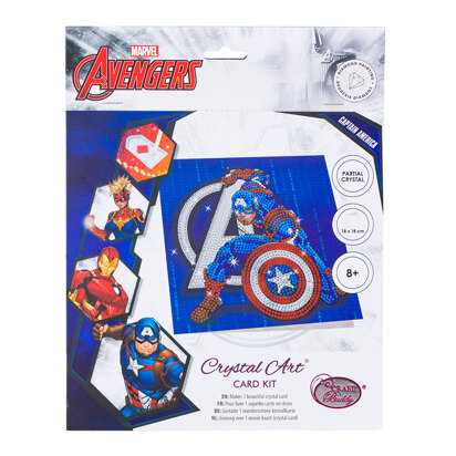 Crystal Art Captain America Card Diamond Painting Kit