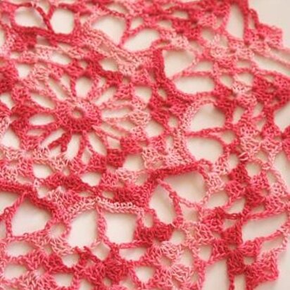 Hearts Afire Doily