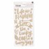 American Crafts Thickers The Lucky Ones Phrase and Icons Foam Gold Glitter (72 Piece)