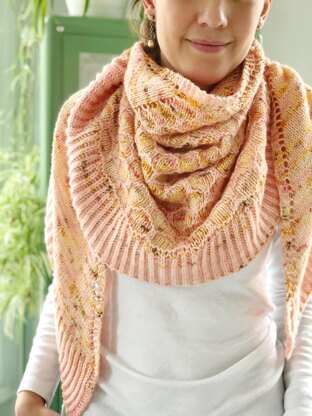 Sunshine Tulip Shawl