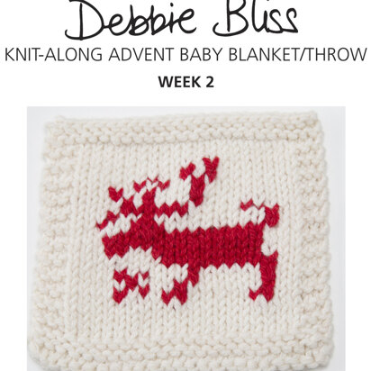 Knit-Along Advent Baby Blanket Week 2 in Debbie Bliss Mia