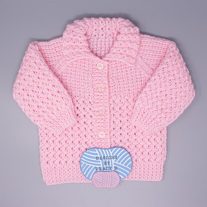 Skylar baby cardigan 20" & 22" chest size