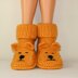 Adult Teddy Bear Slipper Boots