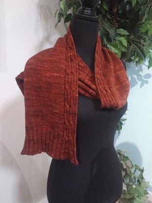Cable Twist Scarf
