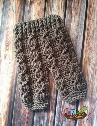 Cable Cross Baby Pants or Shorties