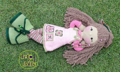 Crochet Doll Pattern, Amigurumi doll pattern, XLarge doll, 24"/61cm, Pippa