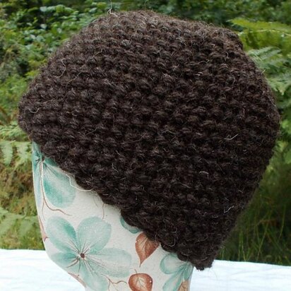 Seed Stitch Star Toque - knitting pattern