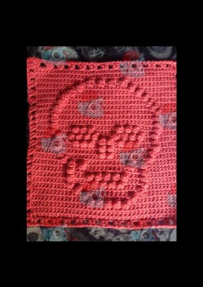 Bobble skull square