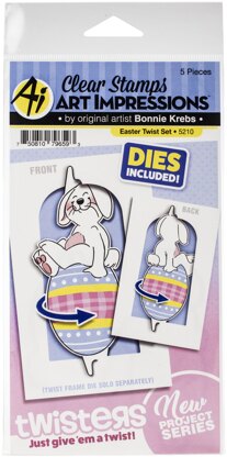 Art Impressions Twisters Stamp & Die Set - Easter Twist