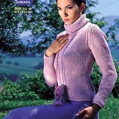 Pink Pullover in Adriafil Charme - Downloadable PDF