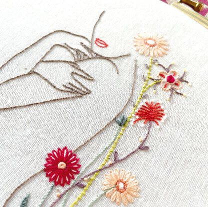 Un Chat Dans L'Aiguille Timid Embroidery Kit