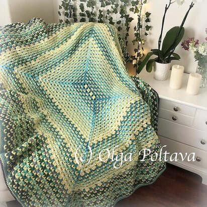 Crochet Granny Rectangle Blanket