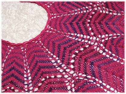 Colorama Crescent Shawl in 4 sizes