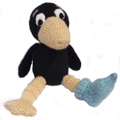 Merlin the Odd Sock Raven - knitting pattern