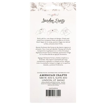 American Crafts Maggie Holmes - Garden Party Clear Stamp Set