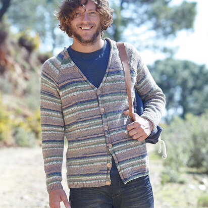 Men's Cardigan in Sirdar Crofter DK - 7336 - Downloadable PDF