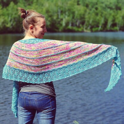 Cupcake Crescent Shawl