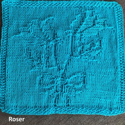 Roser/ Roses Dishcloth/Serviet/Karklud