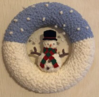 Christmas Decoration Snowman Wreath