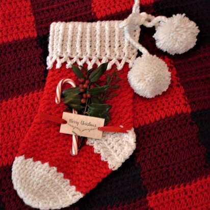 Holiday Home Christmas Stocking