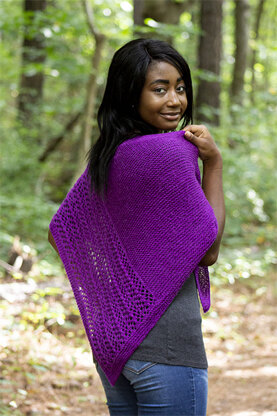 Halfway Home Shawl in Universal Yarn Finn - Downloadable PDF