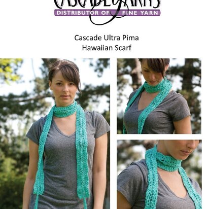 Hawaiin Scarf in Cascade Ultra Pima - DK232 - Free PDF