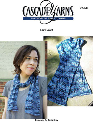 Lacy Scarf in Cascade Ultra Pima - DK308