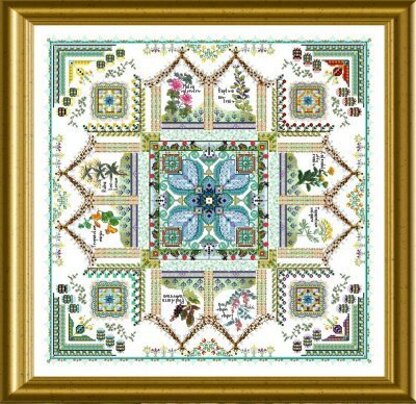 Chatelaine The Medieval Dyer's Garden Mandala (Tinctorium) Cross Stitch Chart - 2002022 -  Leaflet