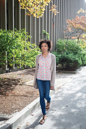 Rose Cardigan in Berroco Modern Cotton - PDF358-5