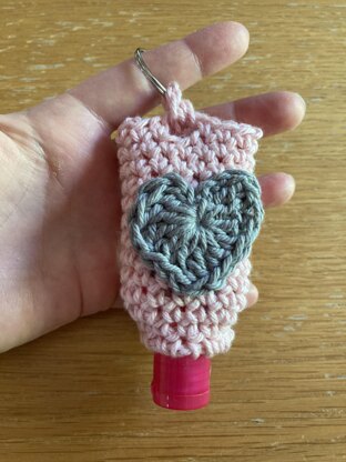 Keyring hand sanitizer holder