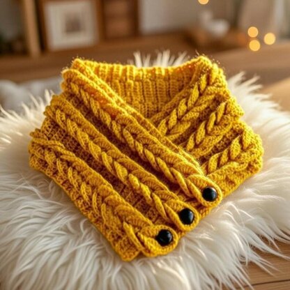 Crochet Double Layered Braided Cowl – Beginner Infinity Scarf Pattern with Video & PDF