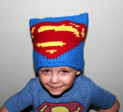 Graphed Beanie - Man of Steel Inspired