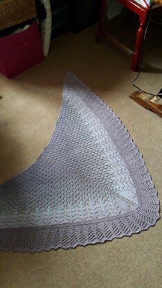 Shetland sand shawl