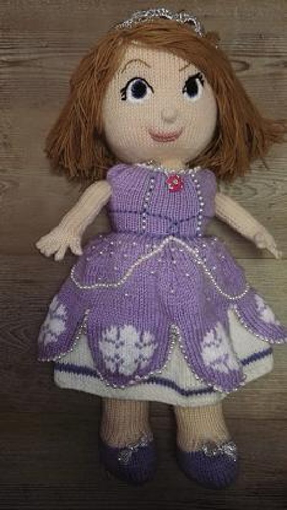 Princess Sofia Knitting pattern by Knitwizz | LoveCrafts